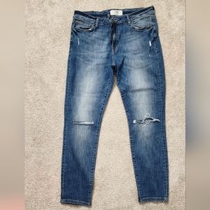 M1858 New York kristen ankle jeans medium wash blue size 12/31